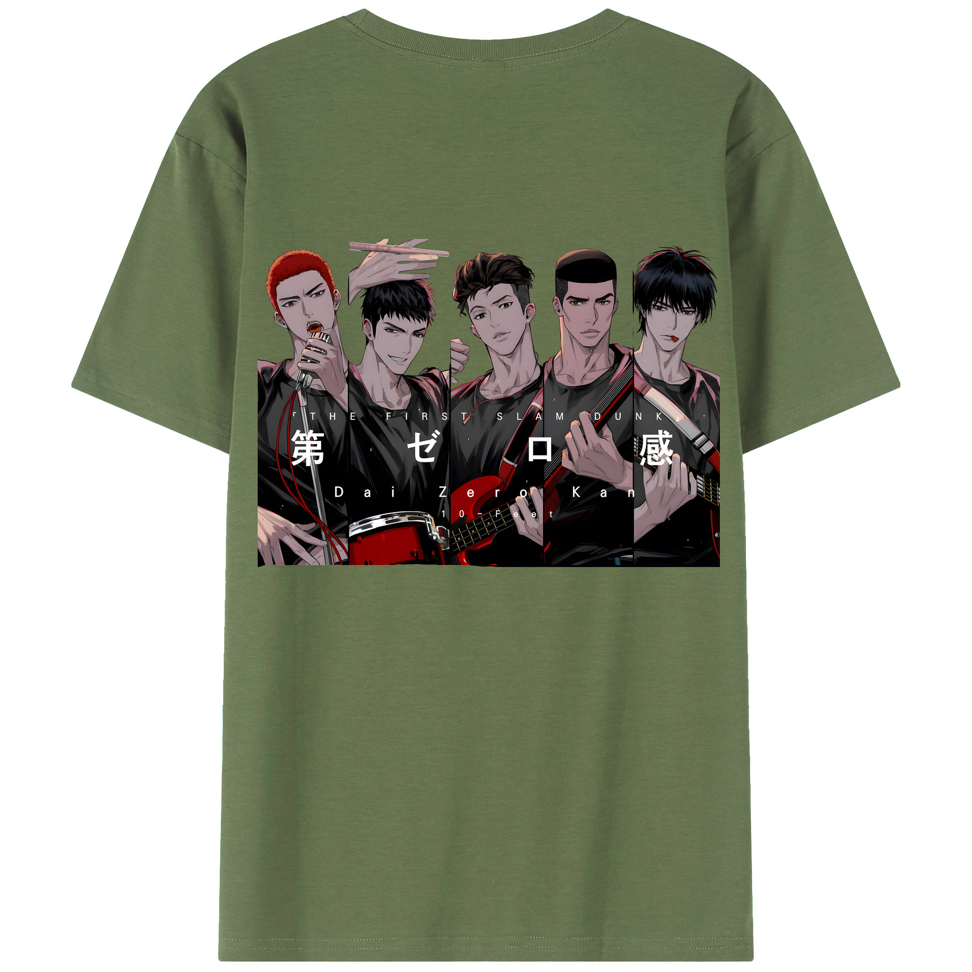 （画像用） SLAM DUNK／スラムダンク 綿100％ メンズ半袖Tシャツ（バックプリント） 通気性